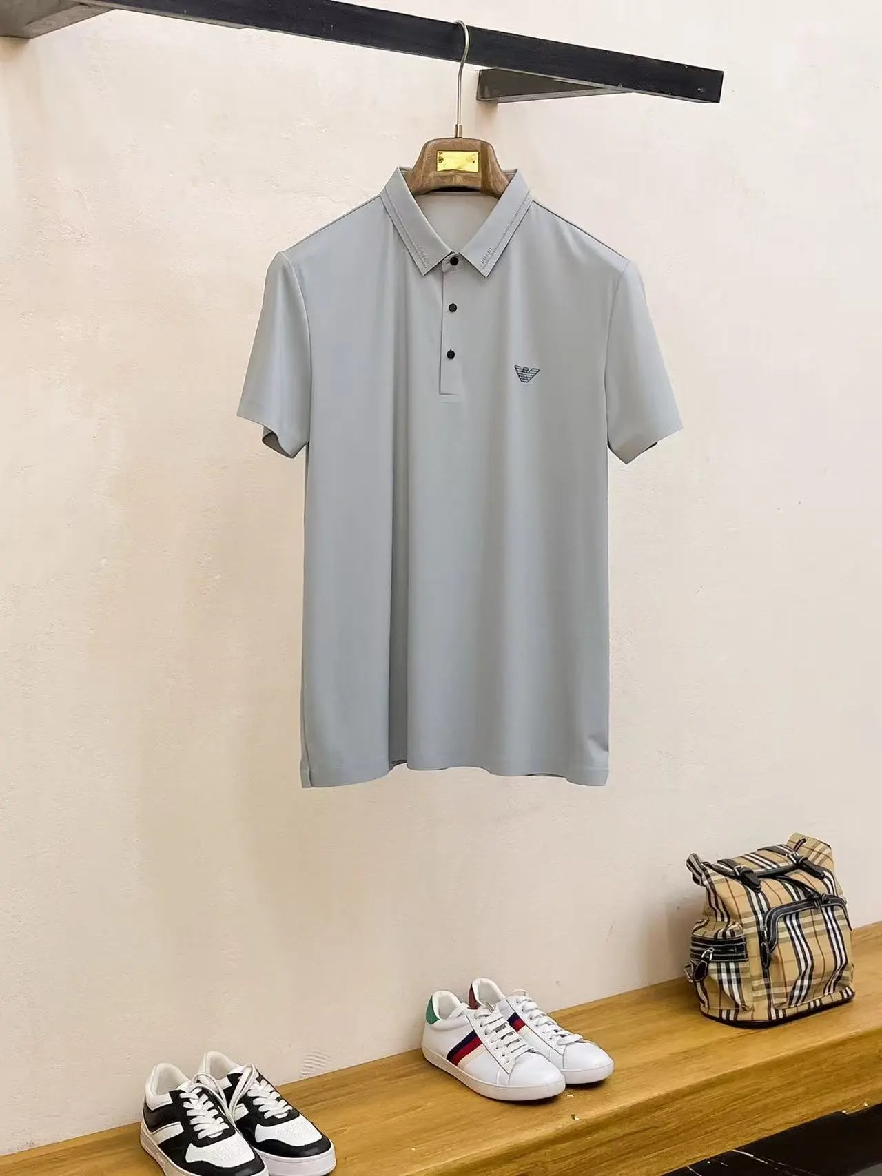 Emporio Armani T-Shirts EA7 Logo Short-Sleeve T-Shirt — 23