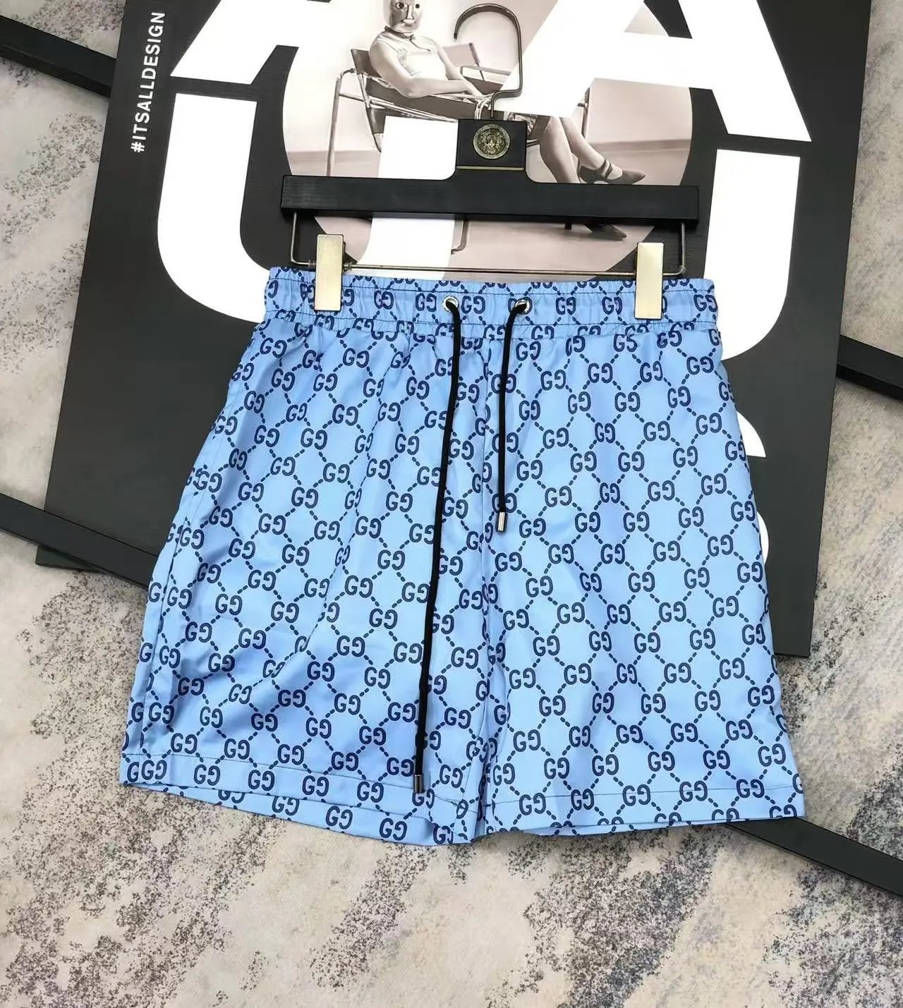 Dior Swimwear Logo Print Swim Shorts — 33
