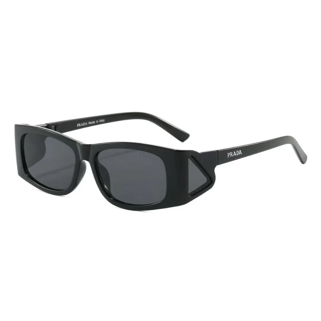 Prada Eyewear Square-frame sunglasses with triangle logo temples — 30
