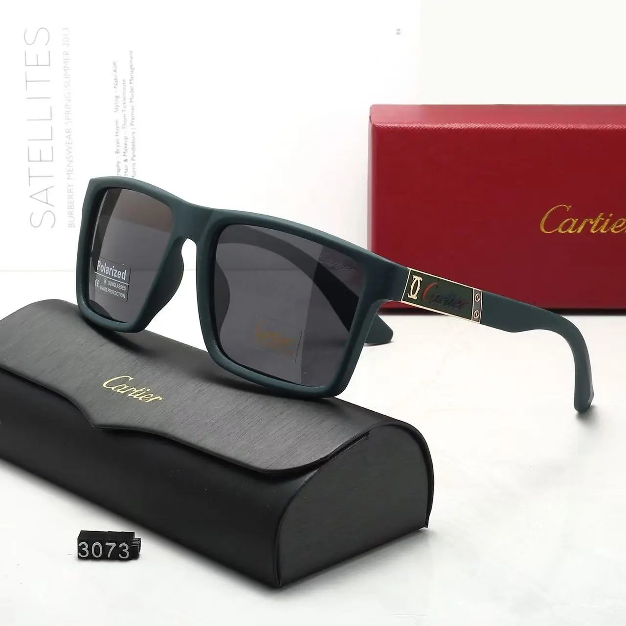 Cartier Eyewear CT0418O Rimless Rectangular Glasses — 38