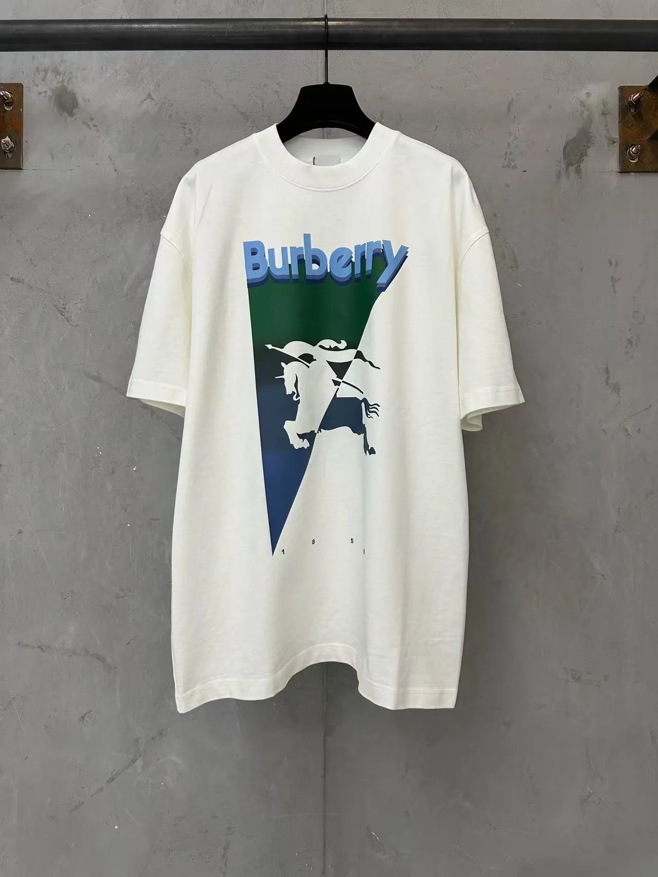 Burberry T-Shirts Crew-neck logo-print short-sleeve T-shirt — 34