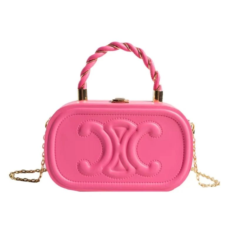 Unbranded Crossbody Bags Mini top-handle bag with embossed double-C motif — 11