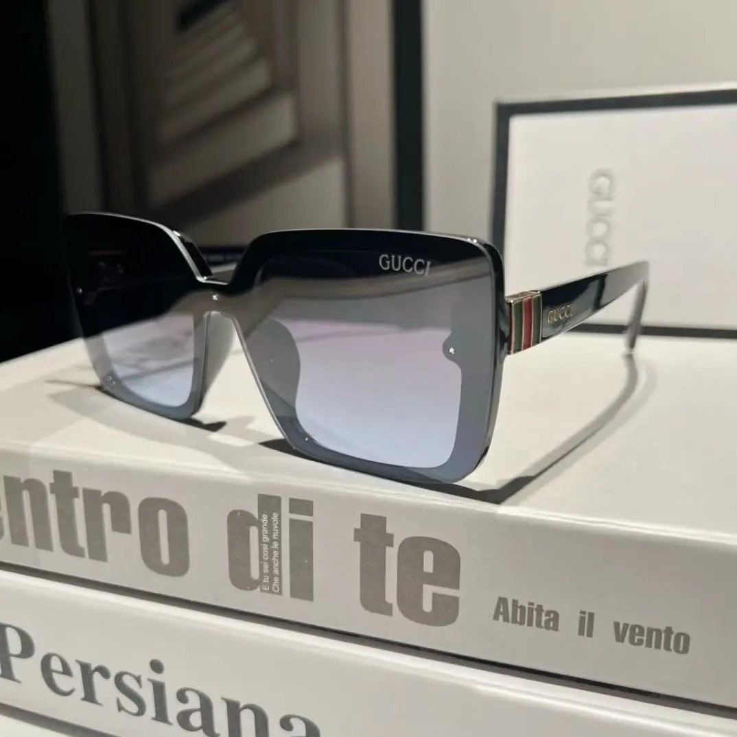 Gucci Eyewear Square Metal-Frame Sunglasses — 10
