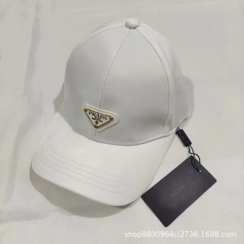 Prada Hats Triangle Plaque Baseball Cap — 5