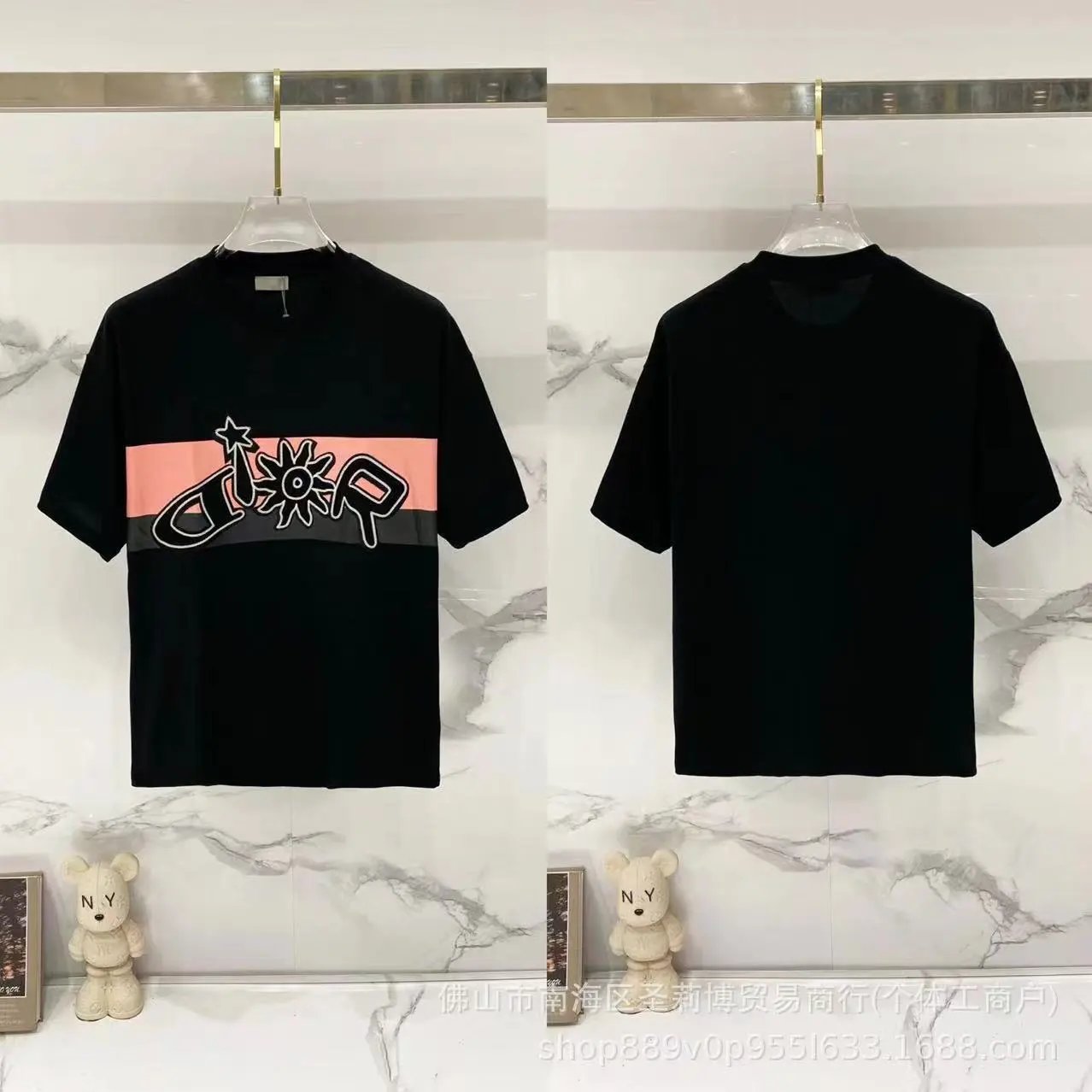 Dior T-Shirts DR42-55 logo graphic short-sleeve — 31