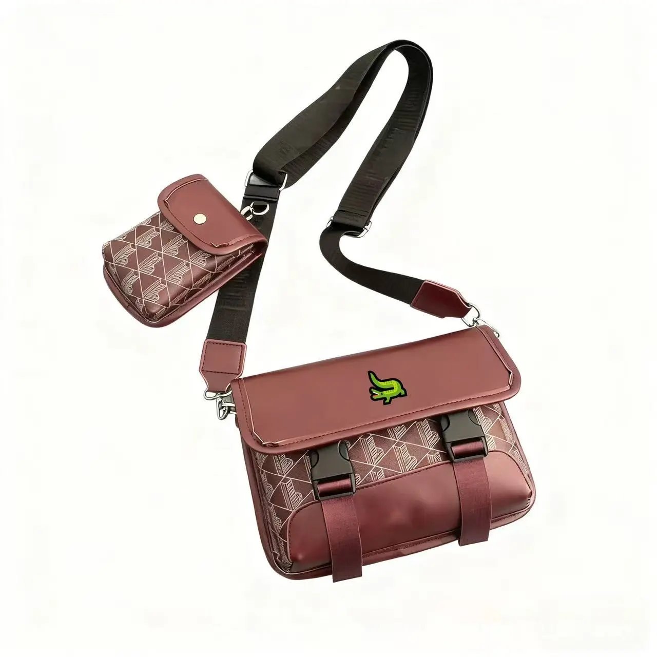Lacoste Crossbody Bags Flap Satchel with Detachable Pouch image 2