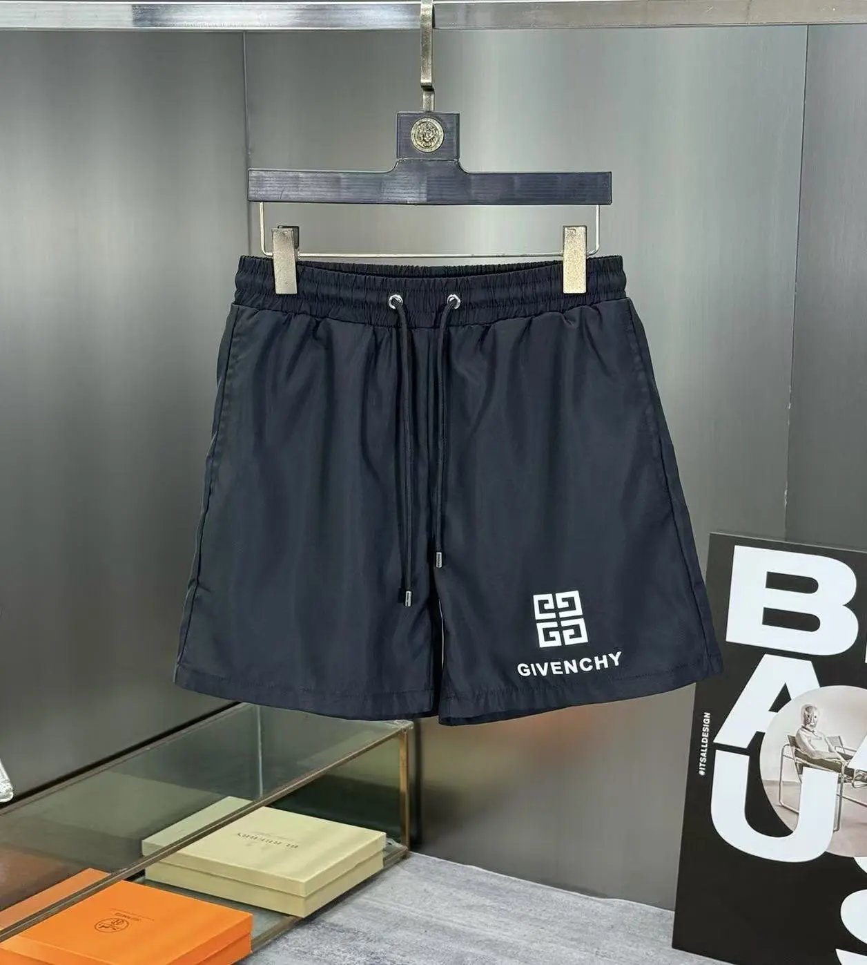 Dior Swimwear Logo Print Swim Shorts — 38