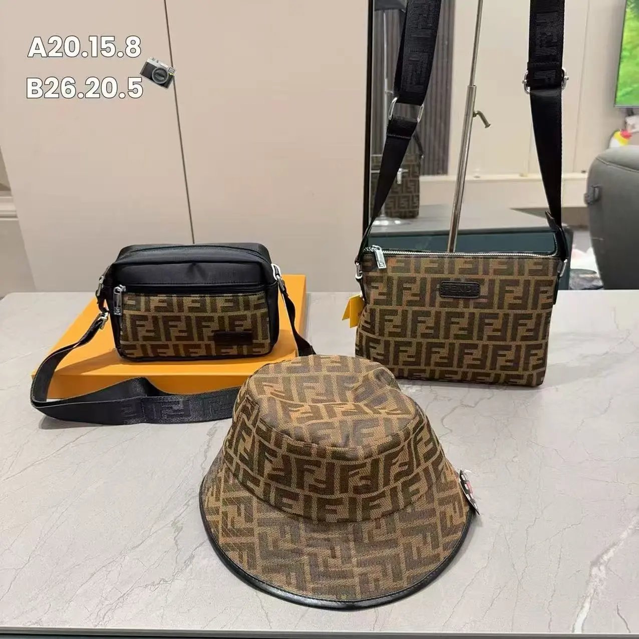 Fendi Handbags Logo-Print Top-Handle — 34