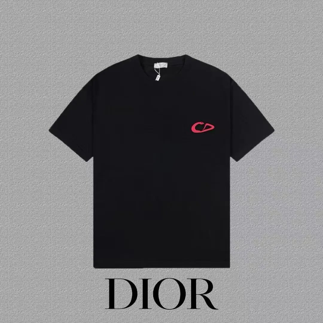 Dior T-Shirts Logo Print Short-Sleeve image 10