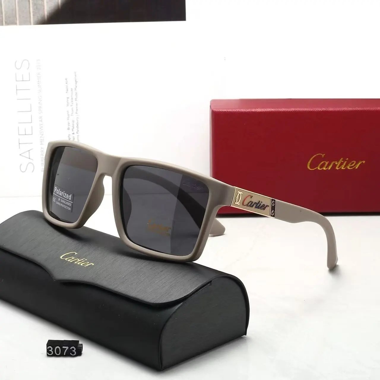 Cartier Eyewear CT0418O Rimless Rectangular Glasses — 37