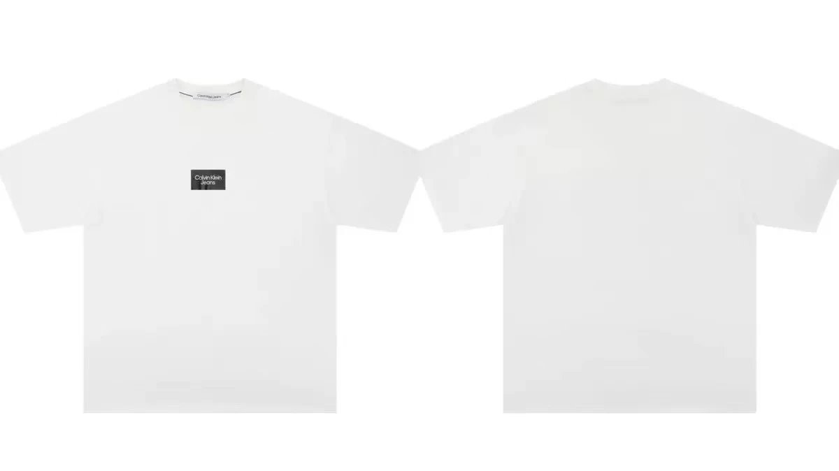 Calvin Klein T-Shirts Short-Sleeve Jeans Logo Graphic — 6