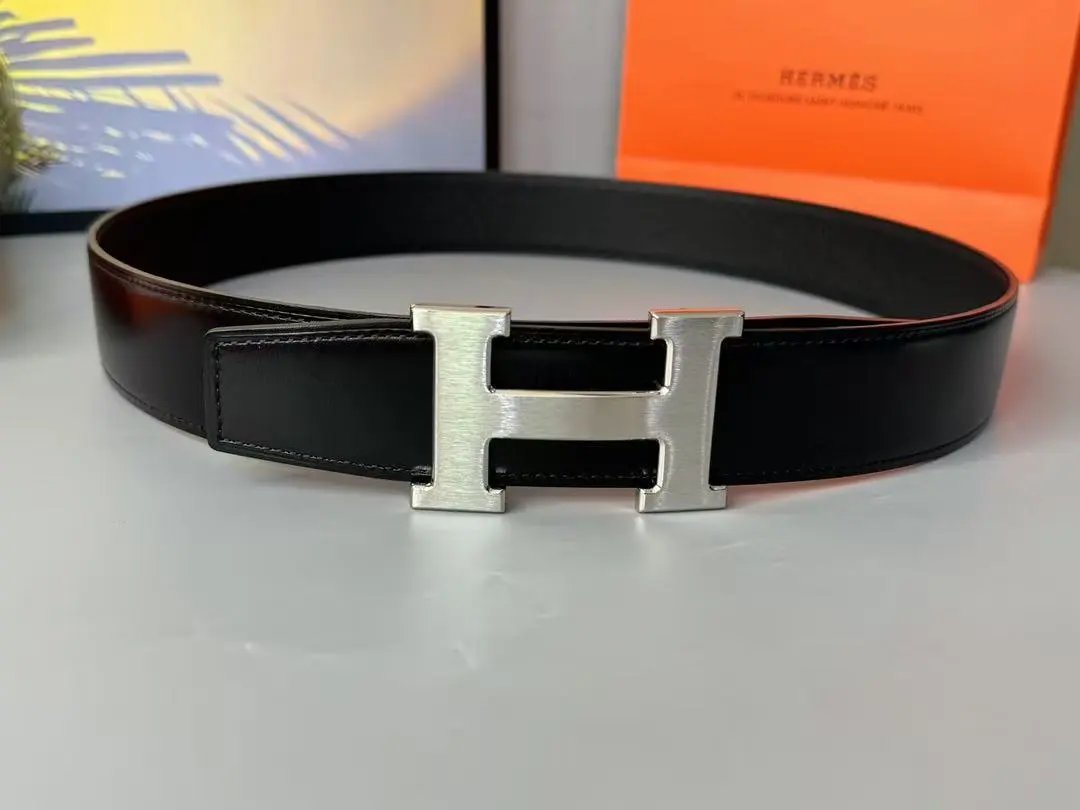 Hermès Belts K1-0118 H-Buckle Leather Belt — 14