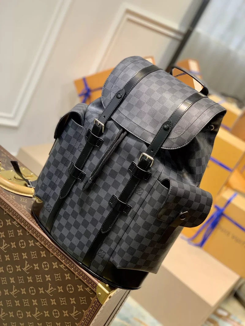 Louis Vuitton Backpacks Monogram backpack with front zip pocket — 16