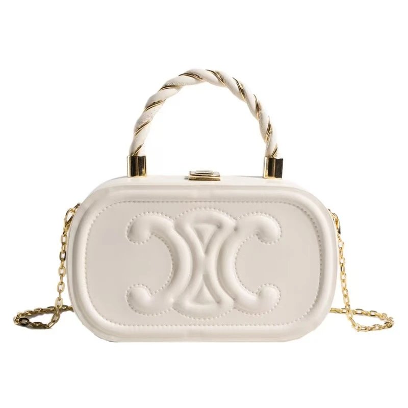 Unbranded Crossbody Bags Mini top-handle bag with embossed double-C motif — 6