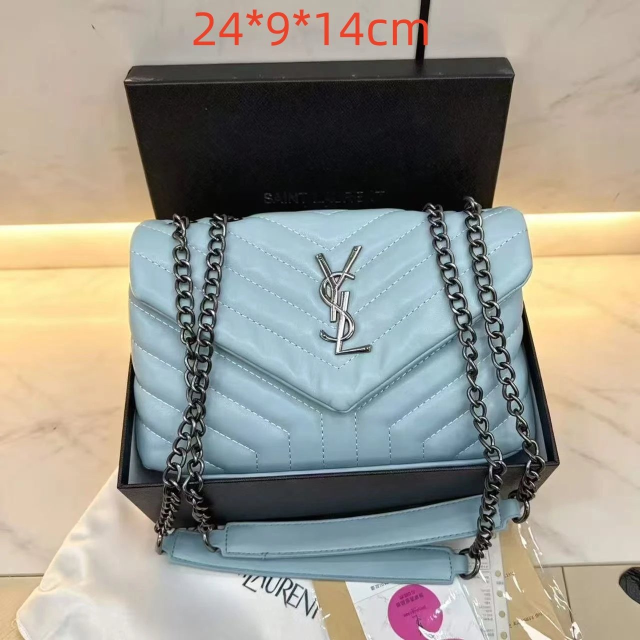 Saint Laurent Crossbody Bags YSL Monogram Flap Bag — 13
