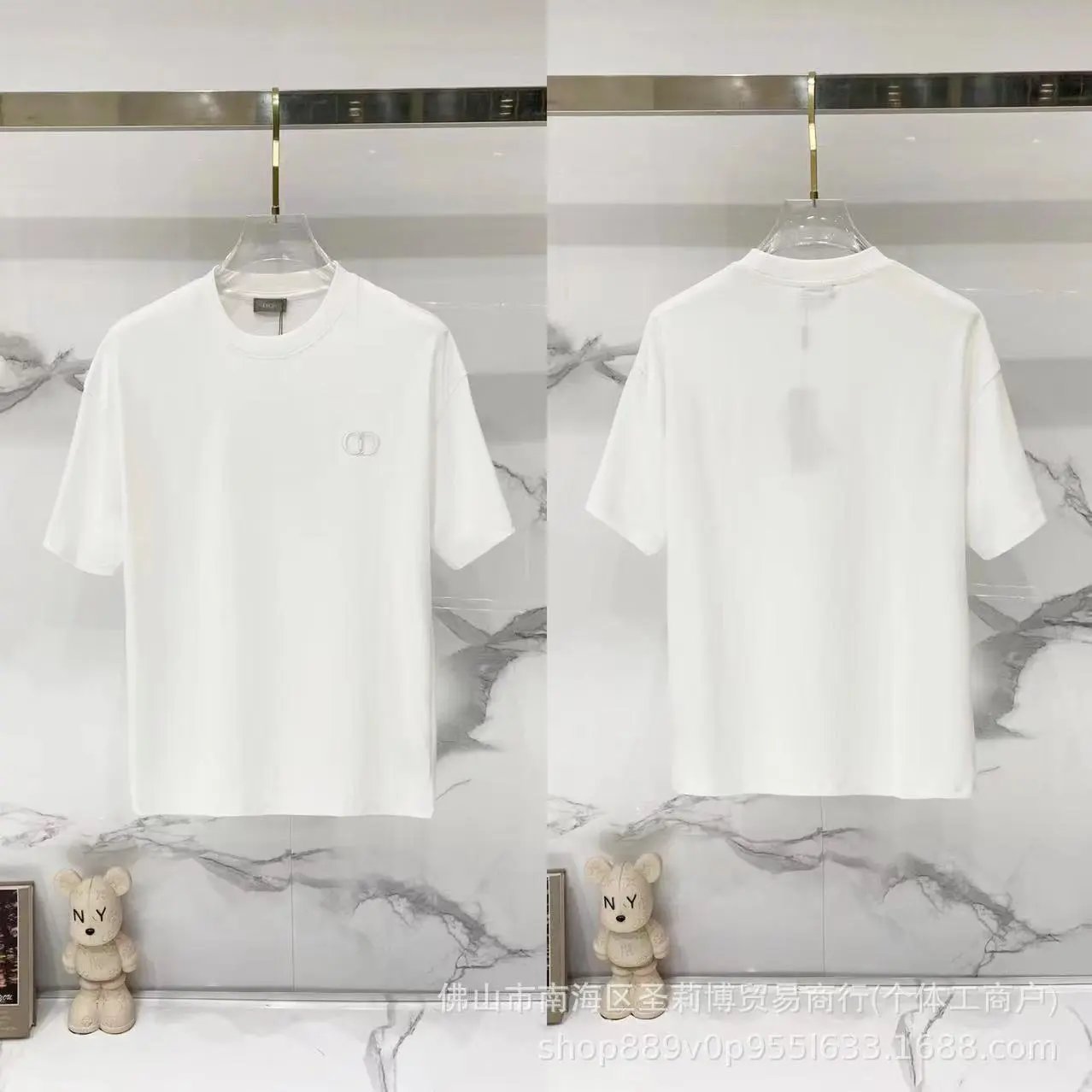 Dior T-Shirts DR42-55 logo graphic short-sleeve — 39