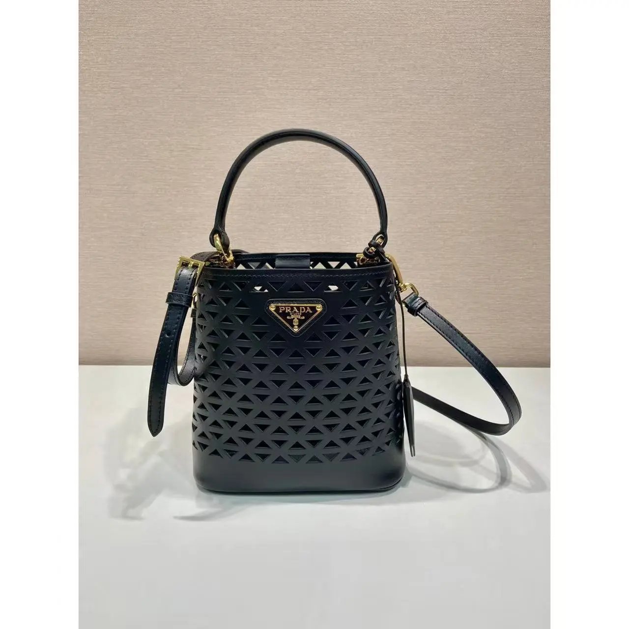 Prada Handbags Top-Handle Zip Satchel with Detachable Shoulder Strap — 40
