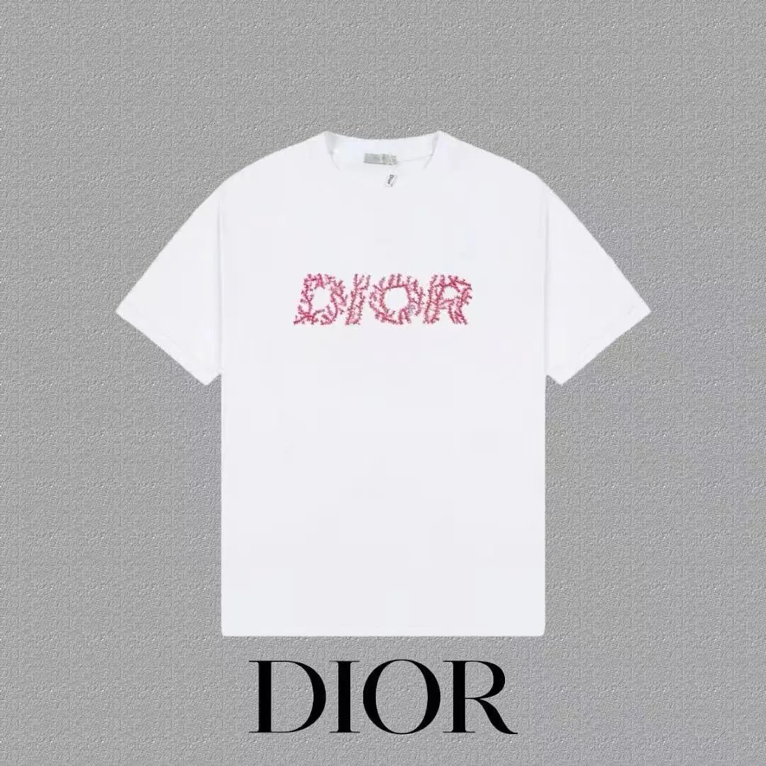 Dior T-Shirts Logo Print Short-Sleeve — 12