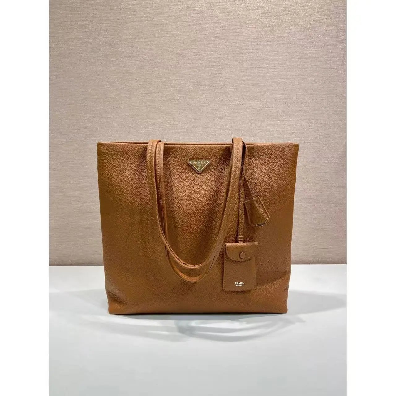 Prada Handbags Top-Handle Zip Satchel with Detachable Shoulder Strap — 23