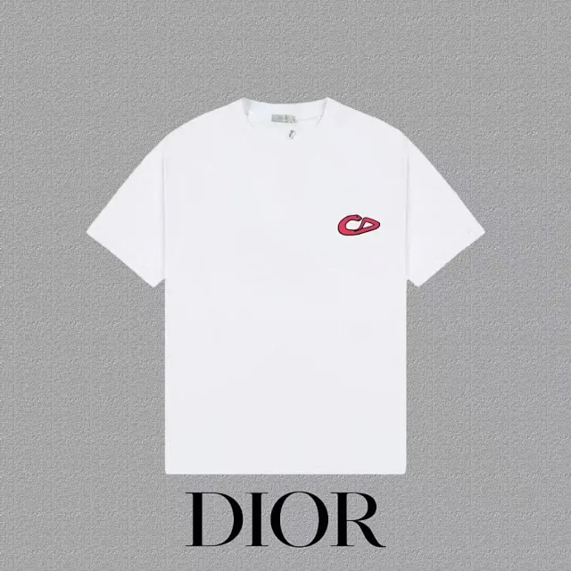 Dior T-Shirts Logo Print Short-Sleeve product detail image 9