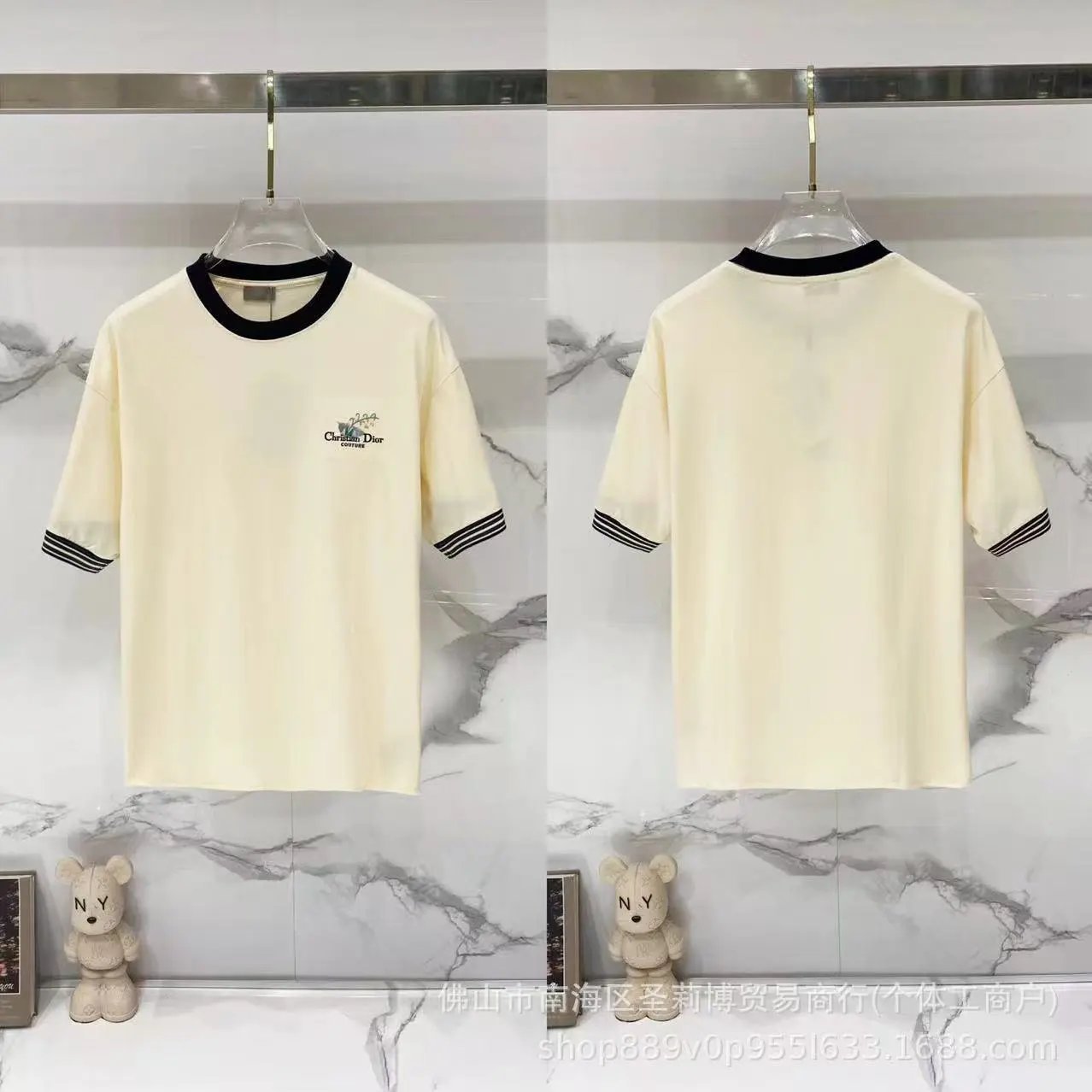 Dior T-Shirts DR42-55 logo graphic short-sleeve — 38