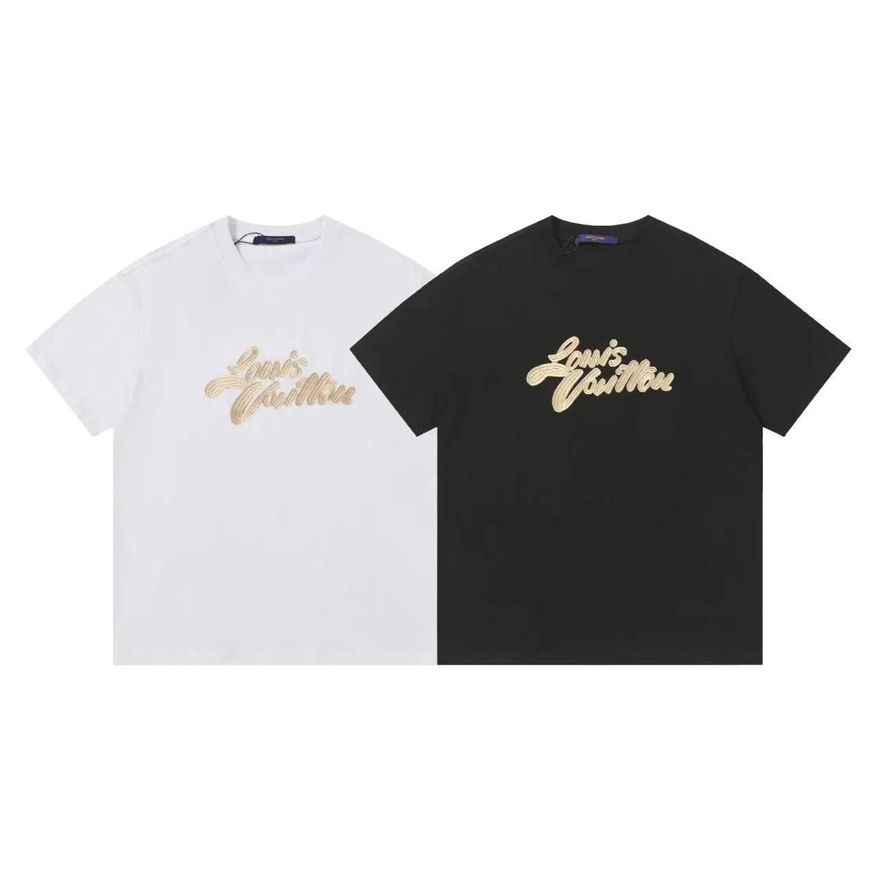 Celine T-Shirts Short-Sleeve Logo Print — 22 Black