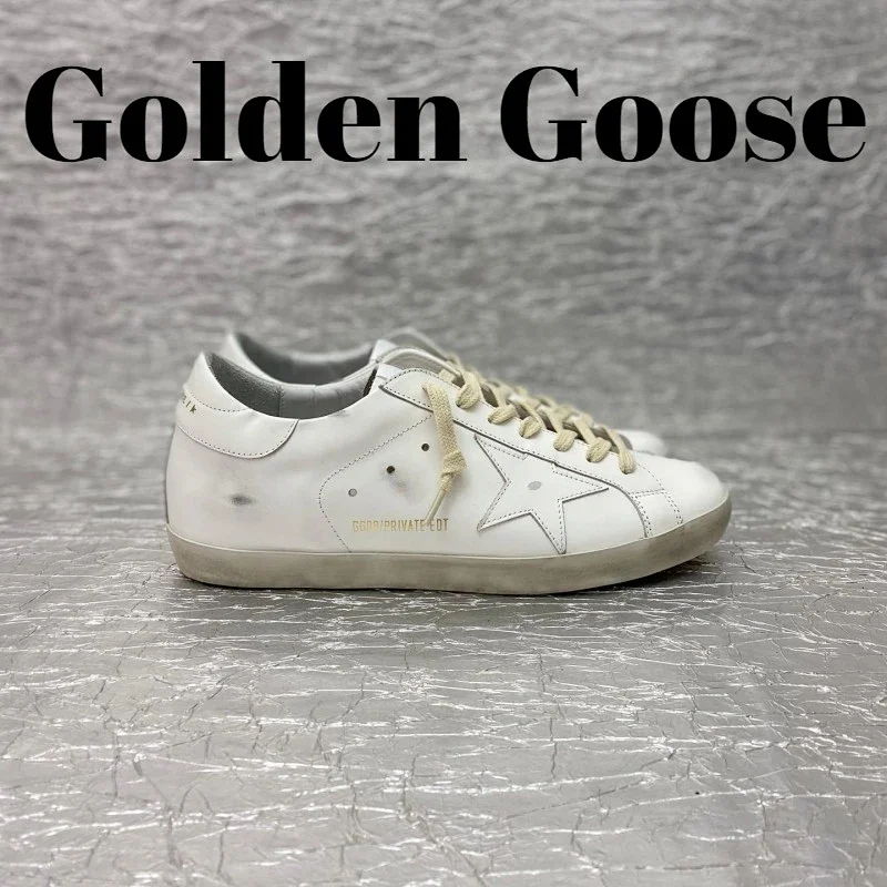Golden Goose Sneakers Super-Star distressed star — 34