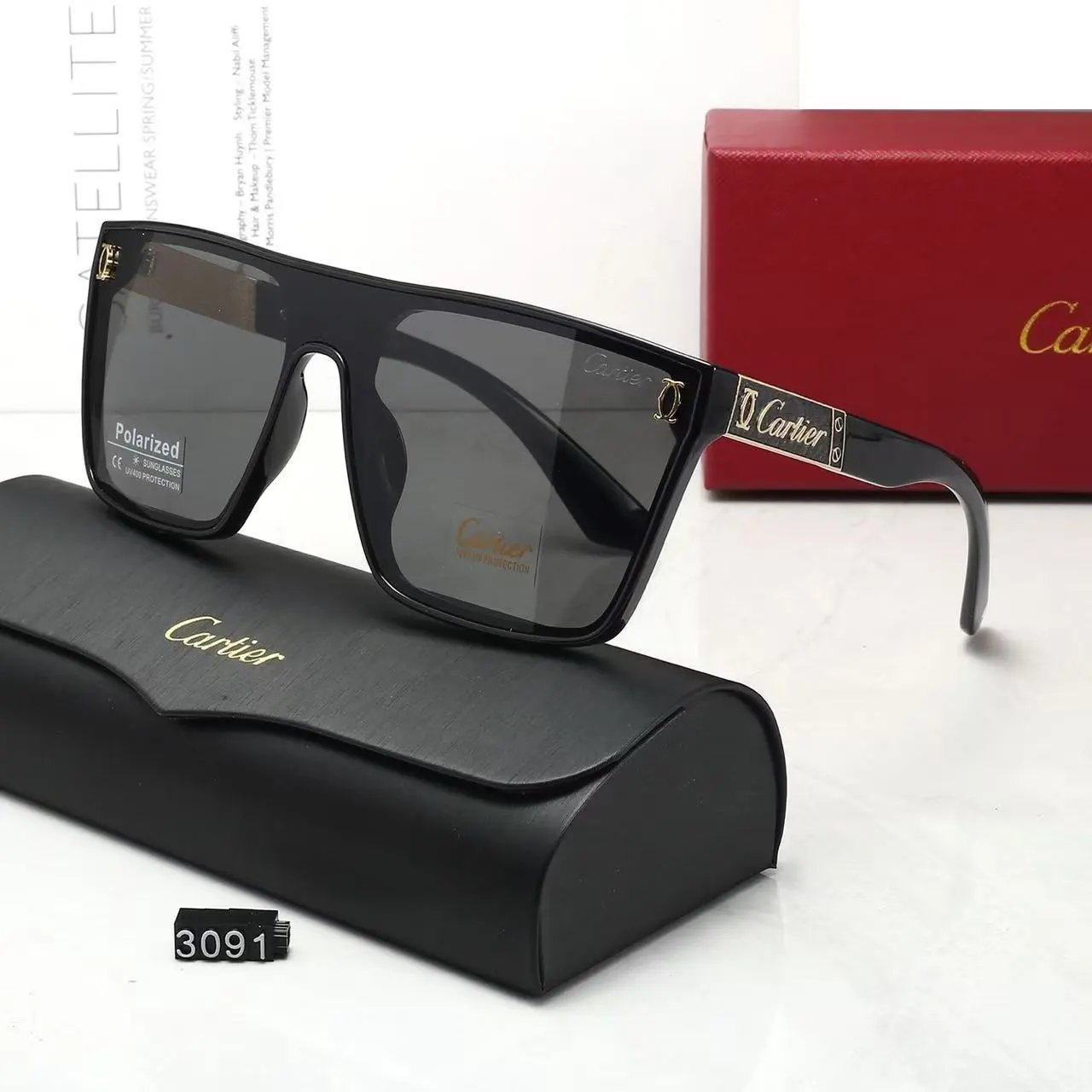 Cartier Eyewear CT0418O Rimless Rectangular Glasses — 34