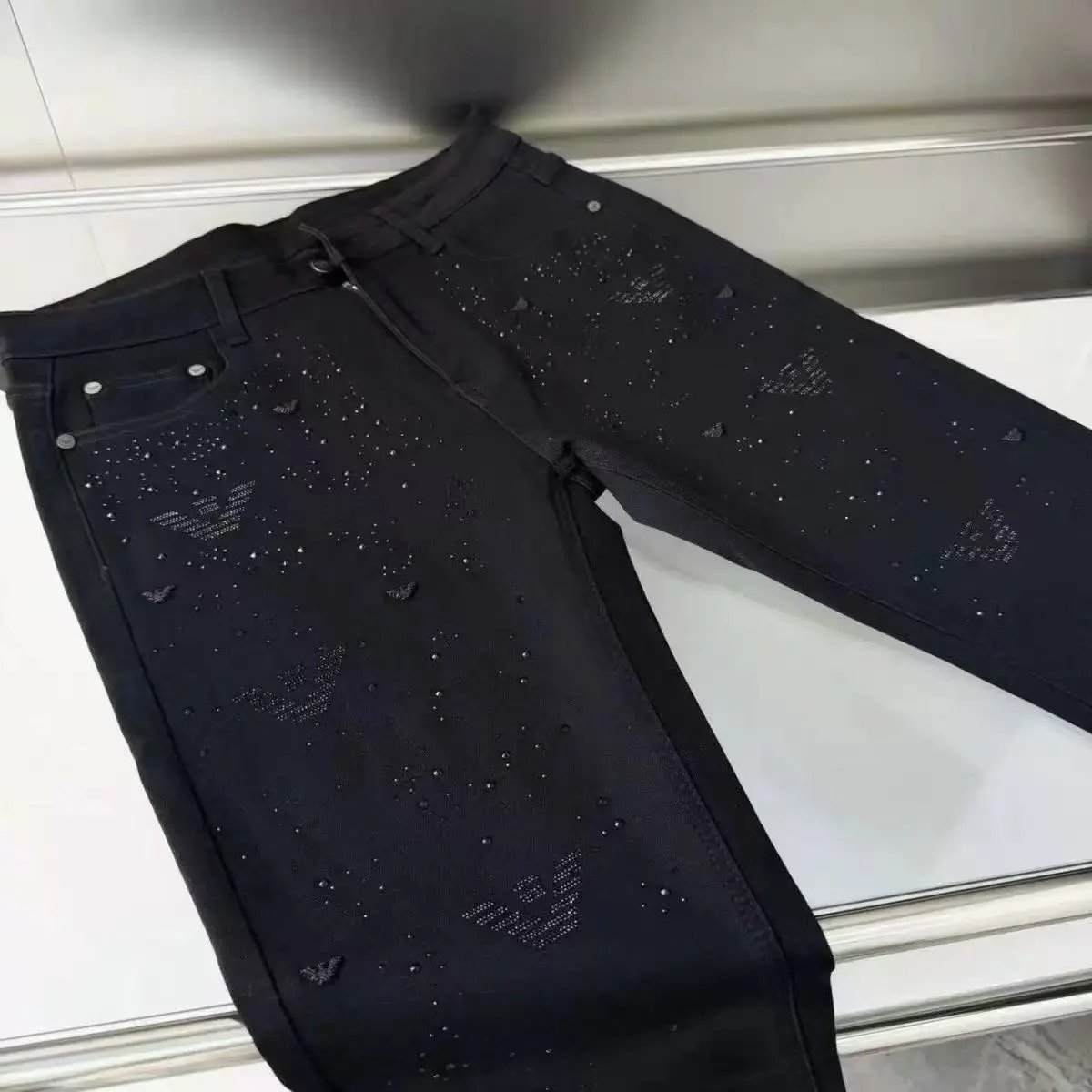 Saint Laurent Jeans Logo-Embellished — 2
