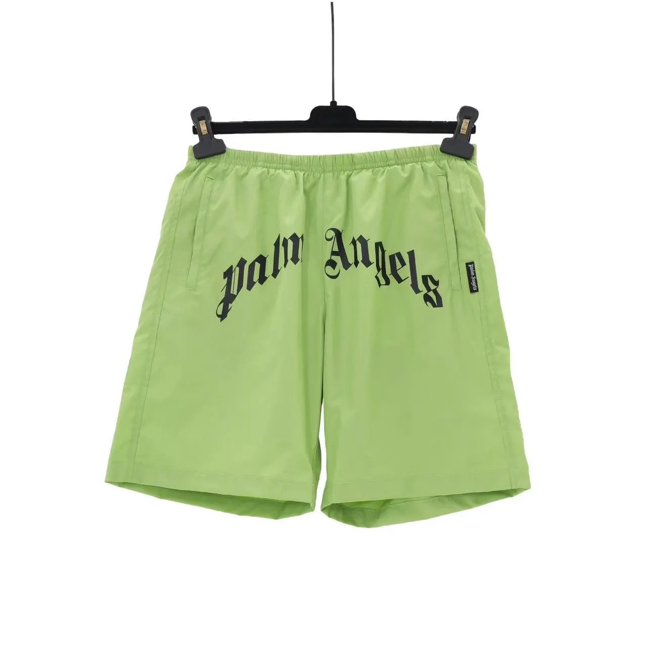 Palm Angels Shorts Elastic-Waist Side-Stripe — 35