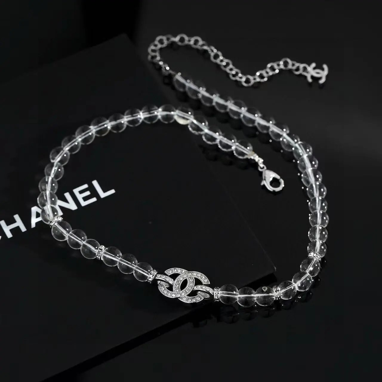 Chanel Jewelry Logo Pendant Necklace — 17