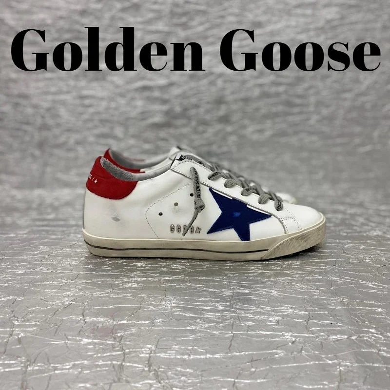 Golden Goose Sneakers Low-top distressed with star appliqué — 38(Custom color, no refund, no change, mind carefully)
