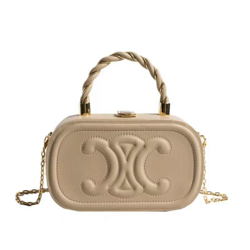 Unbranded Crossbody Bags Mini top-handle bag with embossed double-C motif — 7