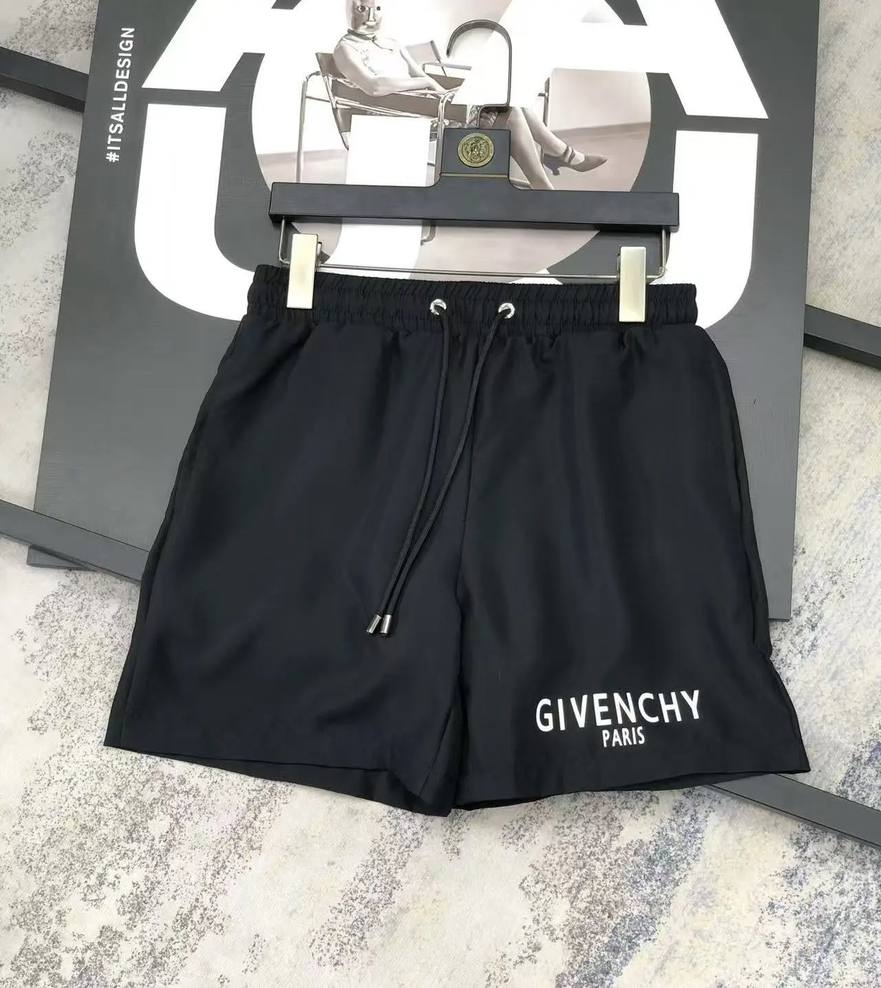 Dior Swimwear Logo Print Swim Shorts — 35