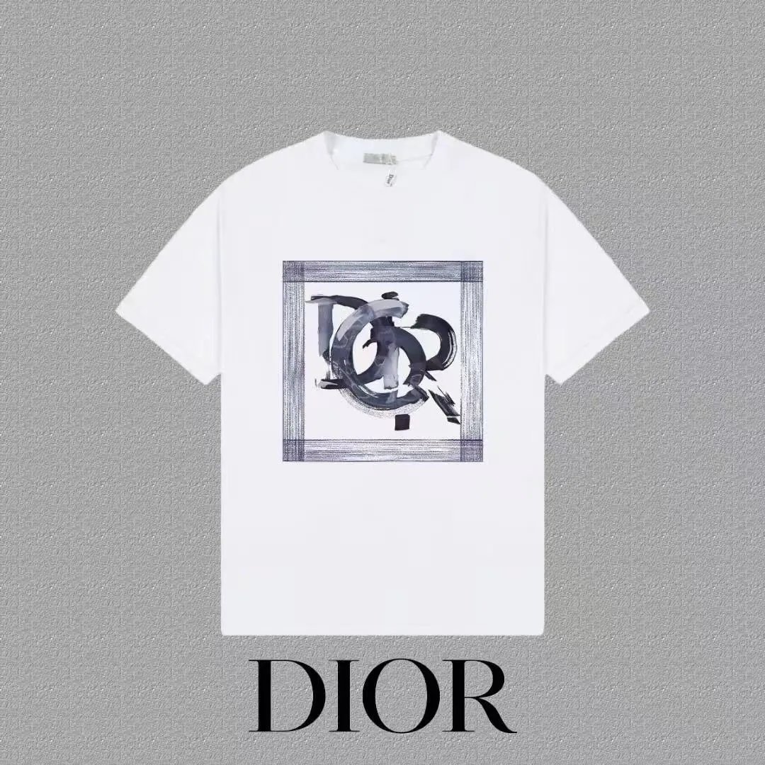 Dior T-Shirts Logo Print Short-Sleeve — 17