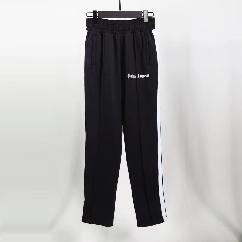 Palm Angels Shorts Elastic-Waist Side-Stripe — 38