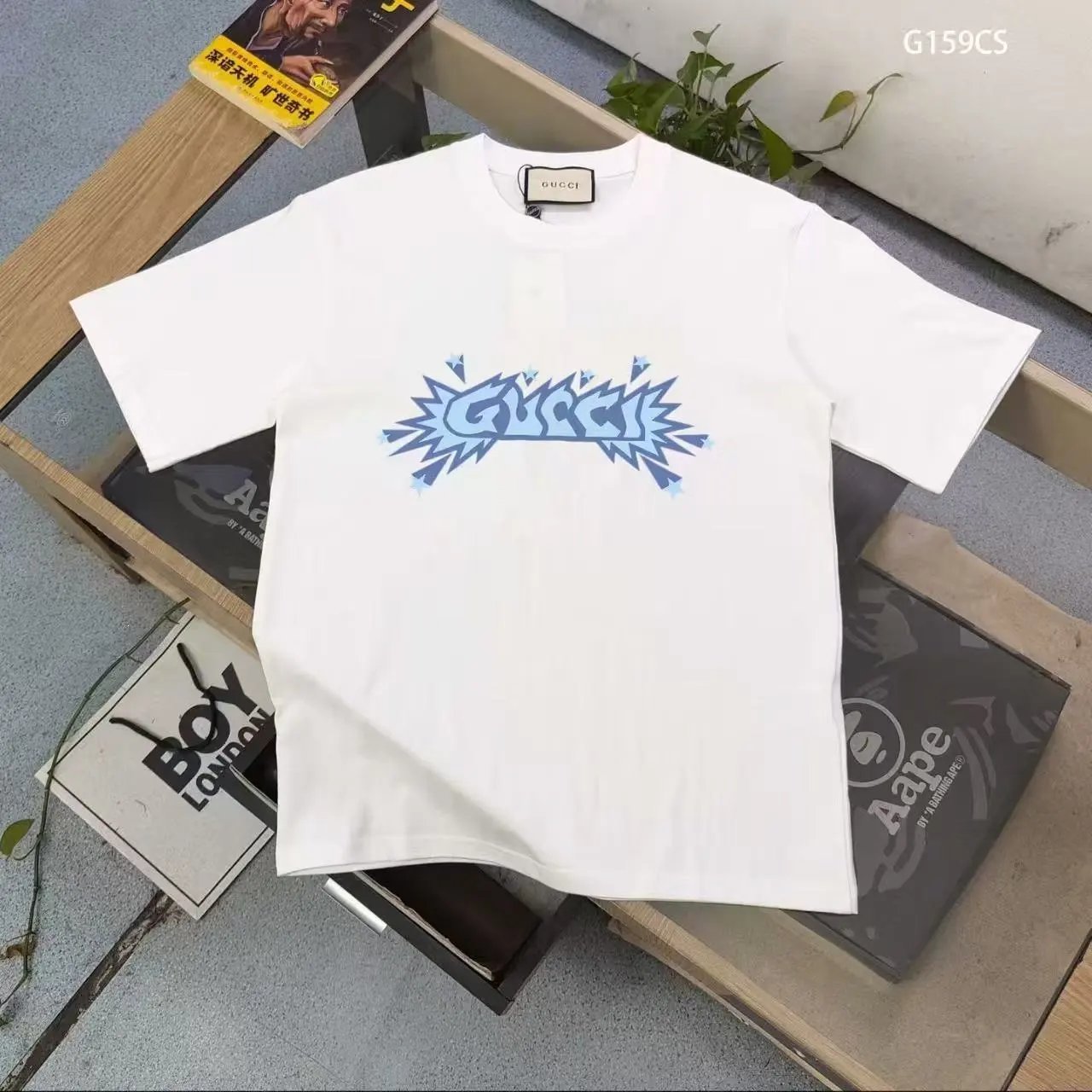Gucci T-Shirts Short-Sleeve Logo Print — 13