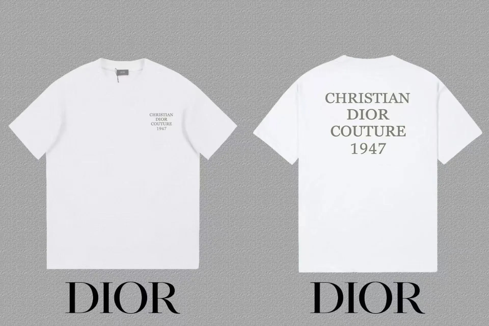 Dior T-Shirts Logo Print Short-Sleeve — 40