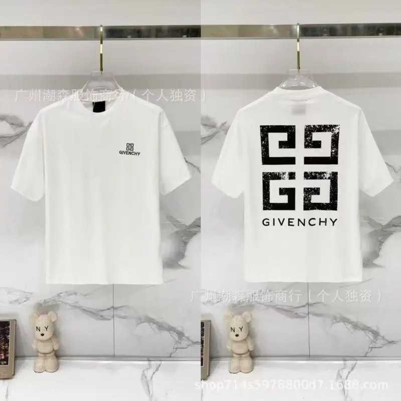 Givenchy T-Shirts Graphic Print Crewneck T-Shirt — 38