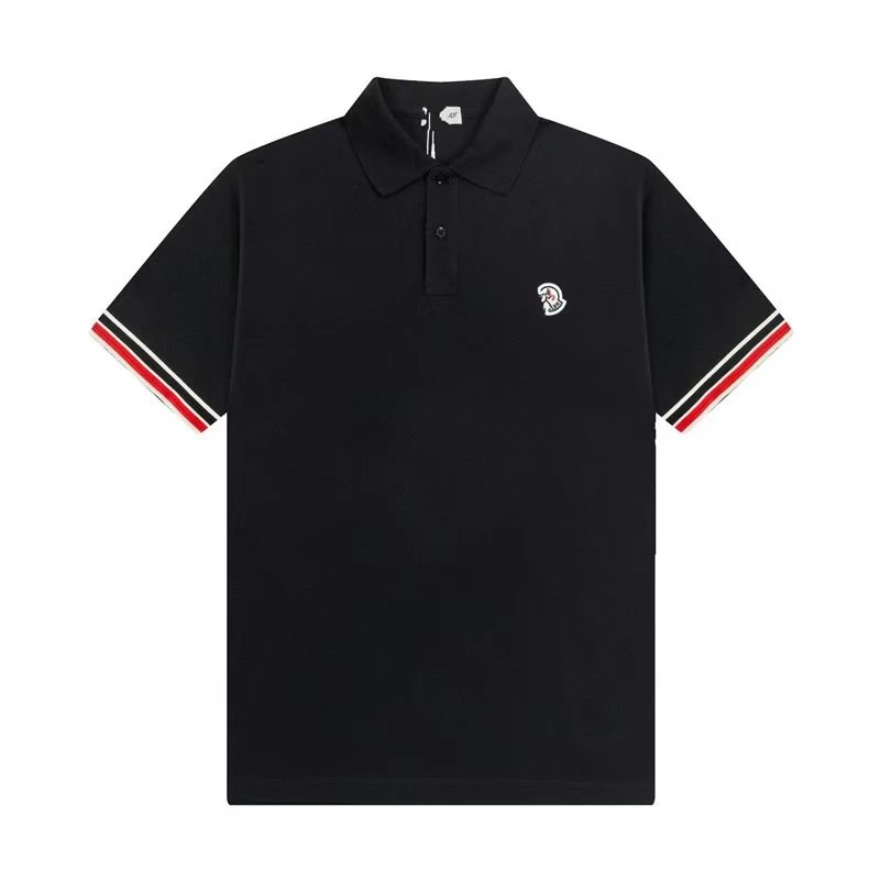 Moncler Shirts Short-Sleeve Logo Polo Shirt — 35
