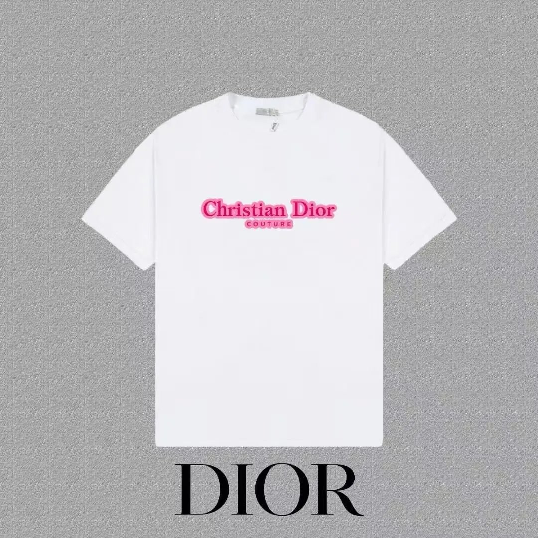 Dior T-Shirts Logo Print Short-Sleeve image 8