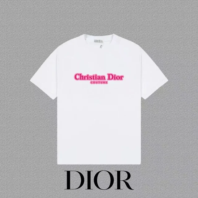 Dior T-Shirts Logo Print Short-Sleeve product detail image 8