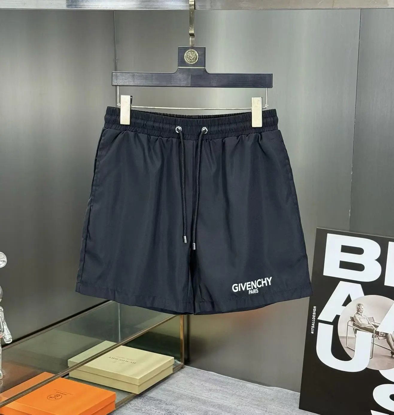 Dior Swimwear Logo Print Swim Shorts — 36