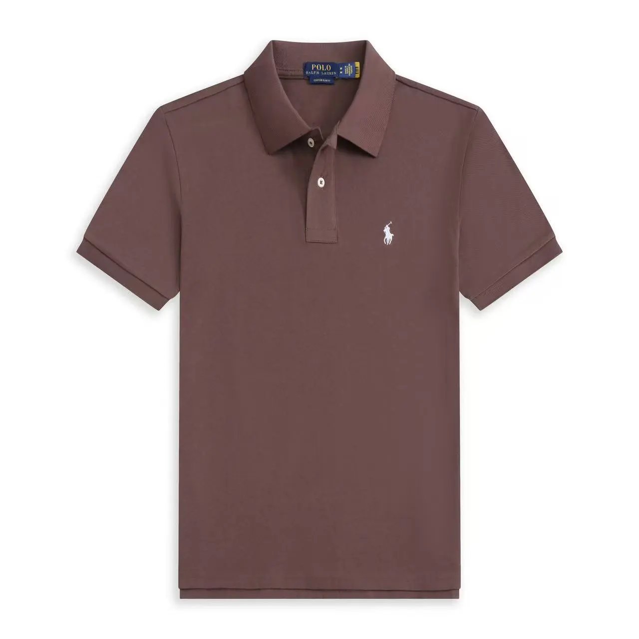 Unbranded T-Shirts Short-Sleeve Polo Shirt with Embroidered Horse Motif — 27