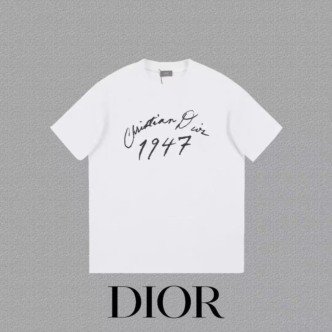 Dior T-Shirts Logo Print Short-Sleeve — 16