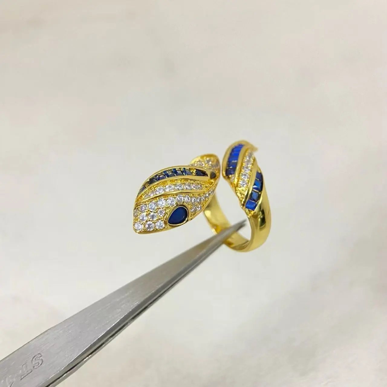 Yves Saint Laurent Jewelry Adjustable YSL Monogram Ring — 9