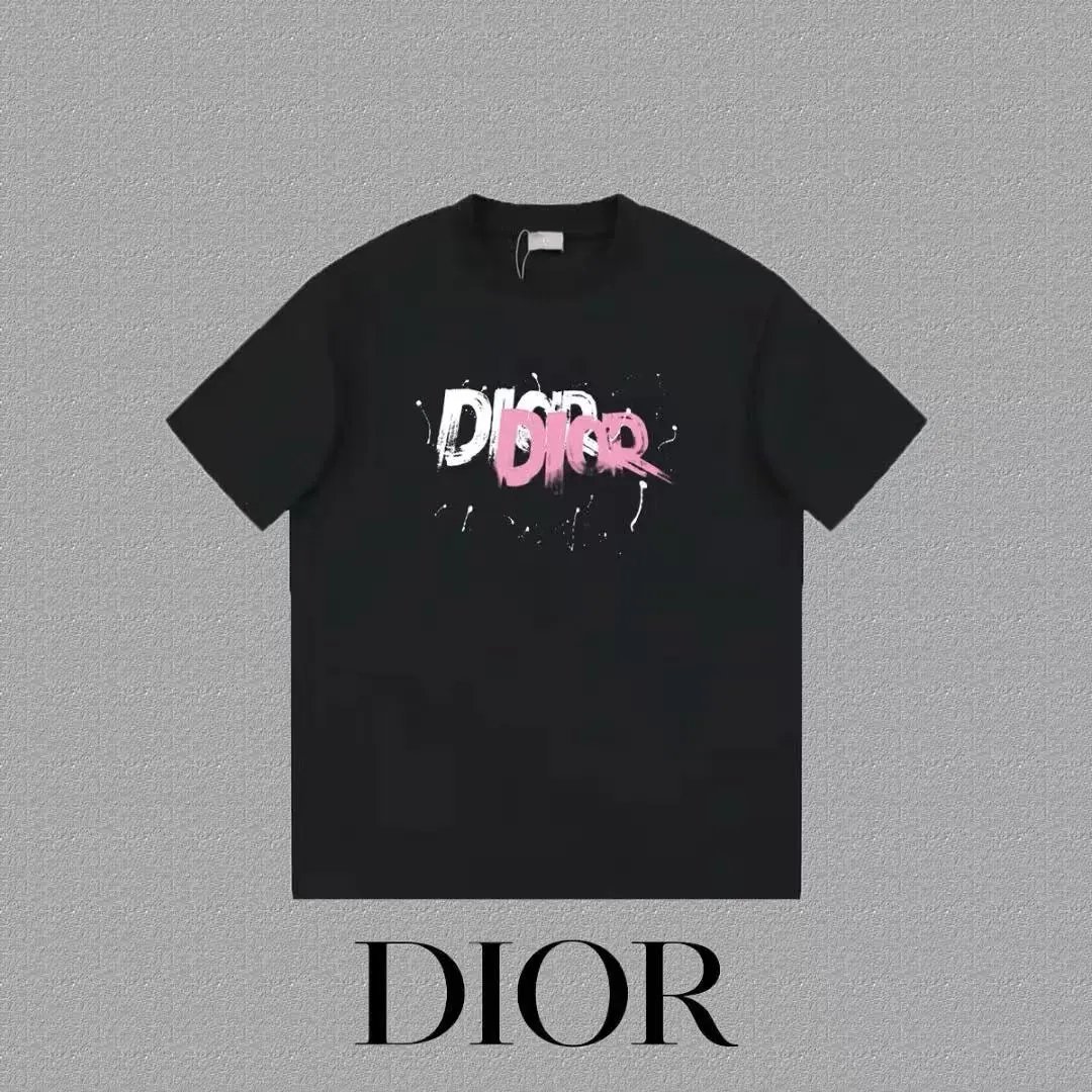 Dior T-Shirts Logo Print Short-Sleeve — 27