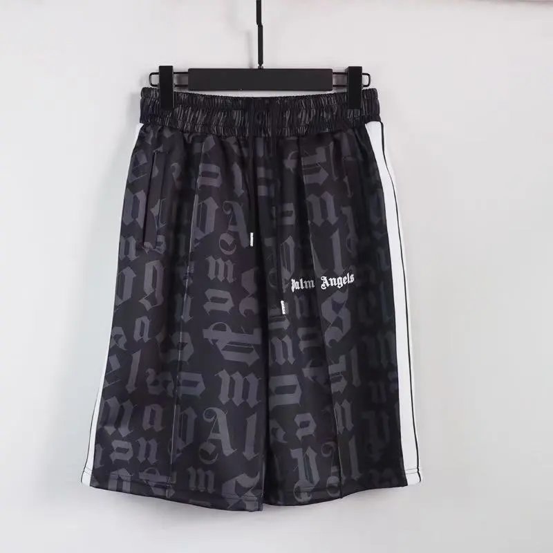 Palm Angels Shorts Elastic-Waist Side-Stripe — 28