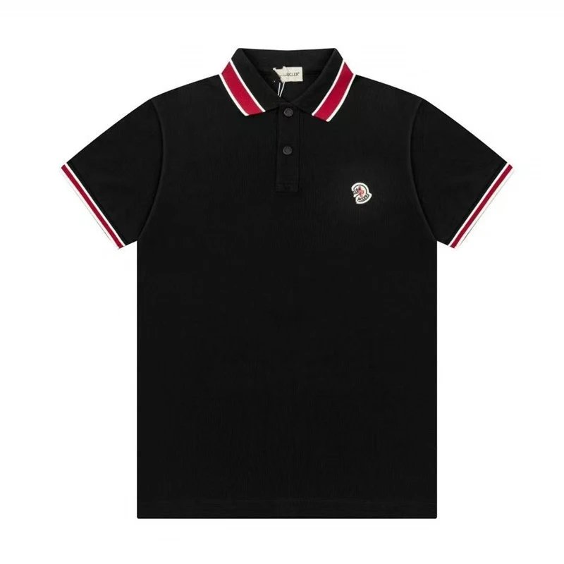 Moncler Shirts Short-Sleeve Logo Polo Shirt — 28