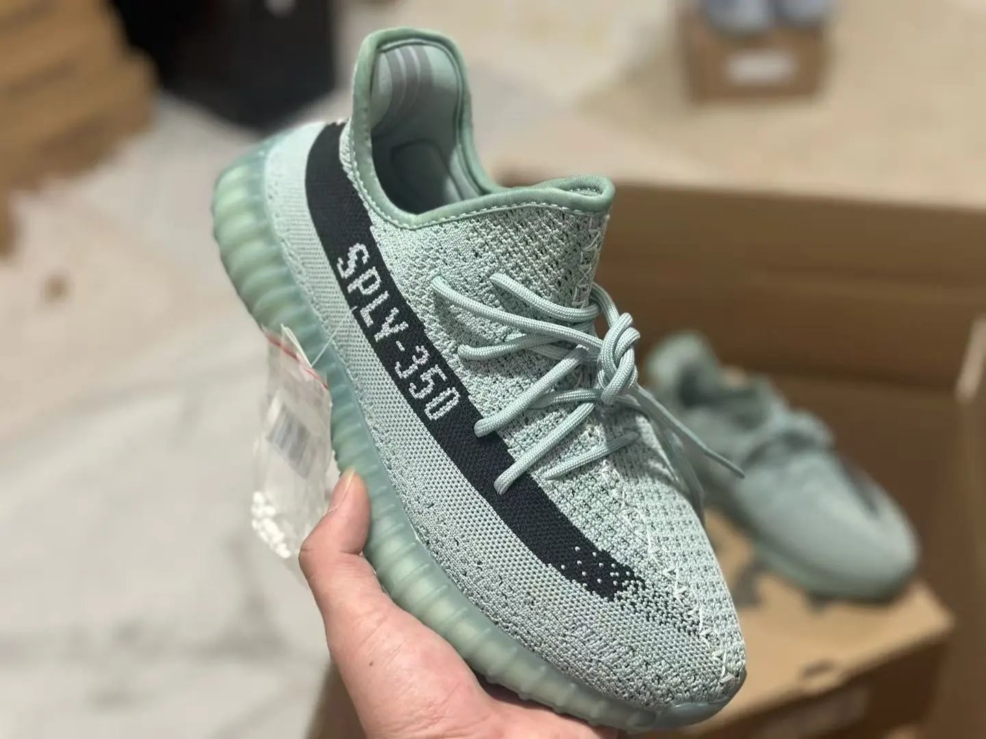 Unbranded Sneakers Low-Top Knit with Ribbed Soles — 27